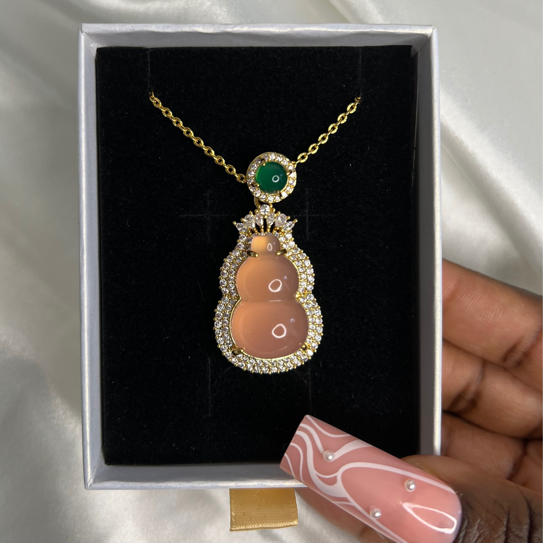 Pink Gourd Necklace