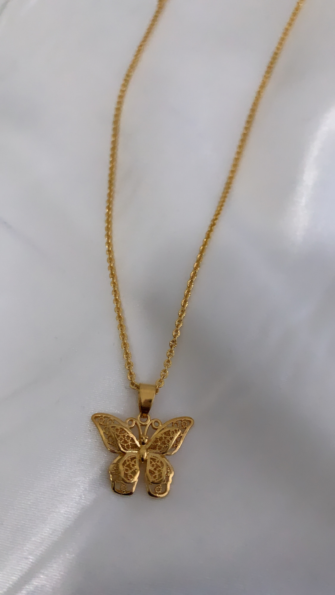 Ava Butterfly Necklace - Gold Filled