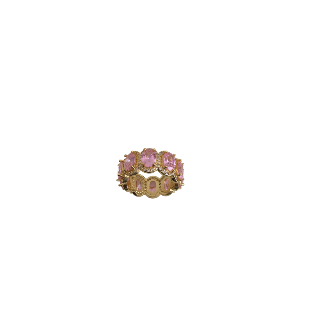 Eternity Diamond Ring - Pink-Gold