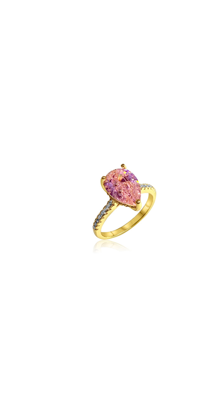 Nina Diamond Ring - Pink-Gold