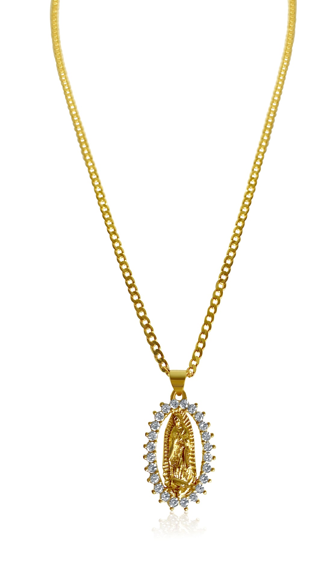 Diamond Guadalupe Necklace - Gold Filled