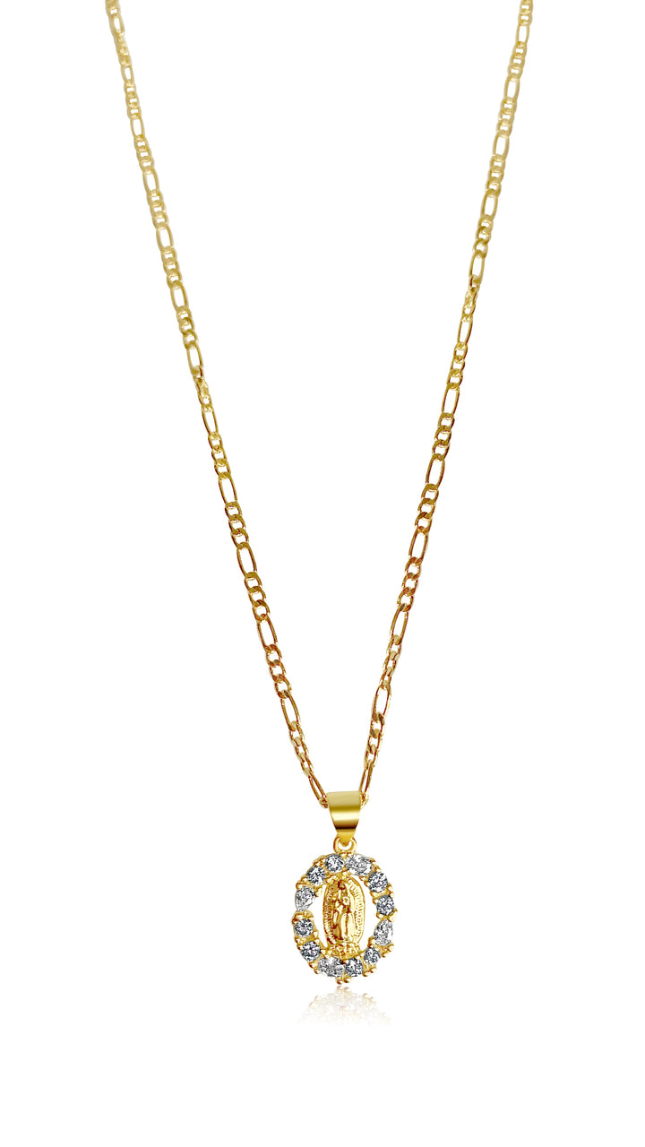 Dainty Virgin Mary Necklace - Gold Filled