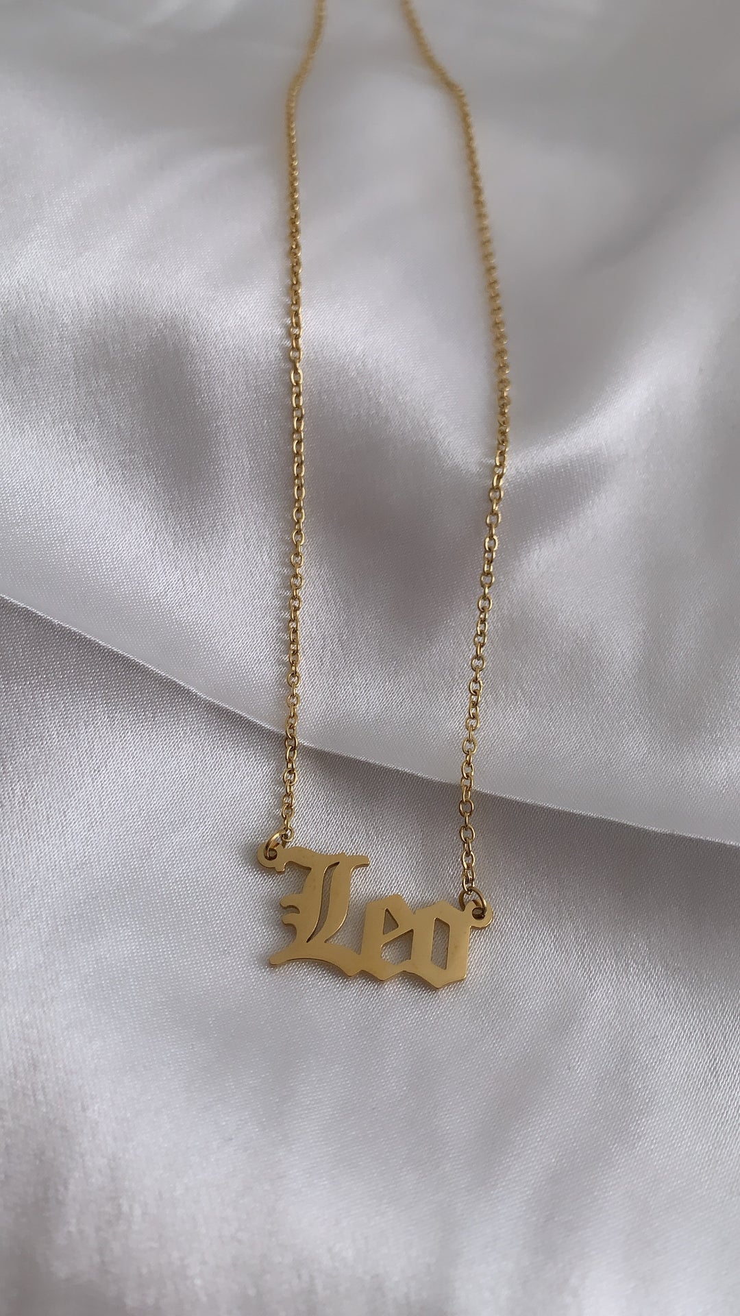 English Letter Zodiac Necklaces