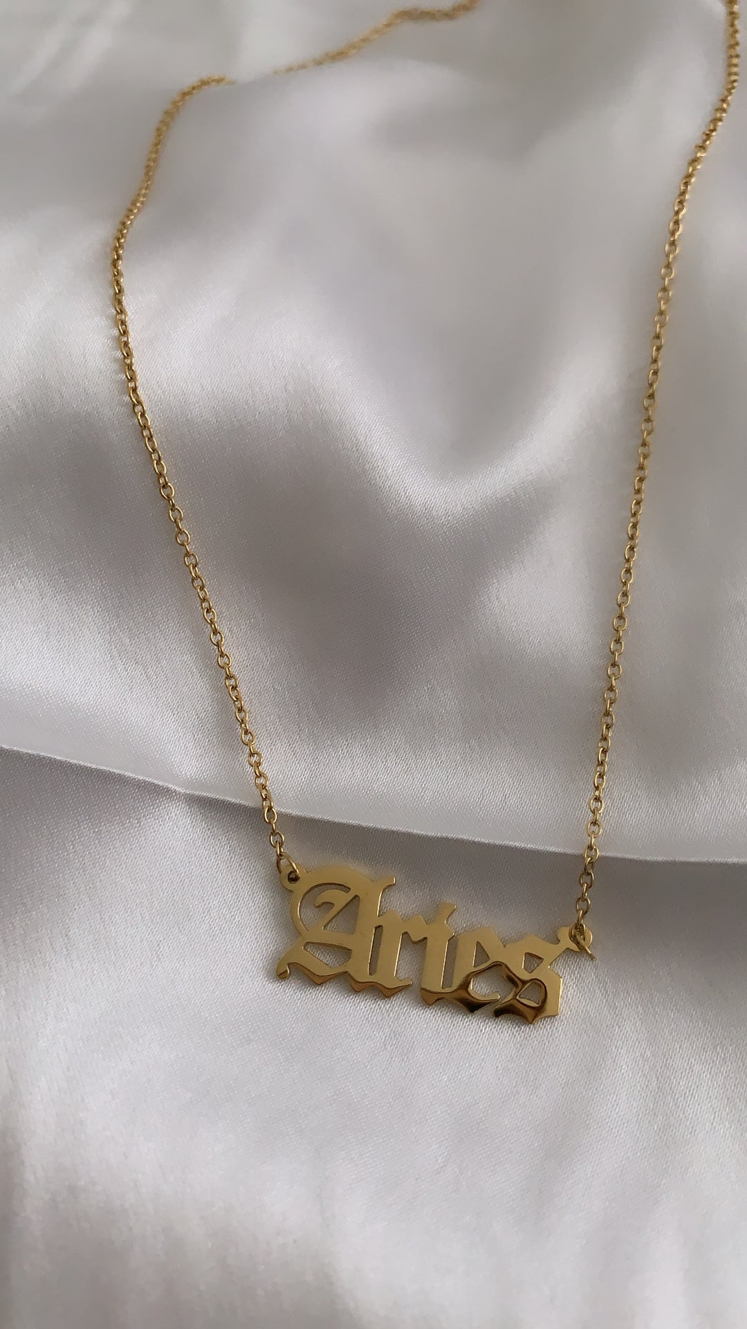 English Letter Zodiac Necklaces