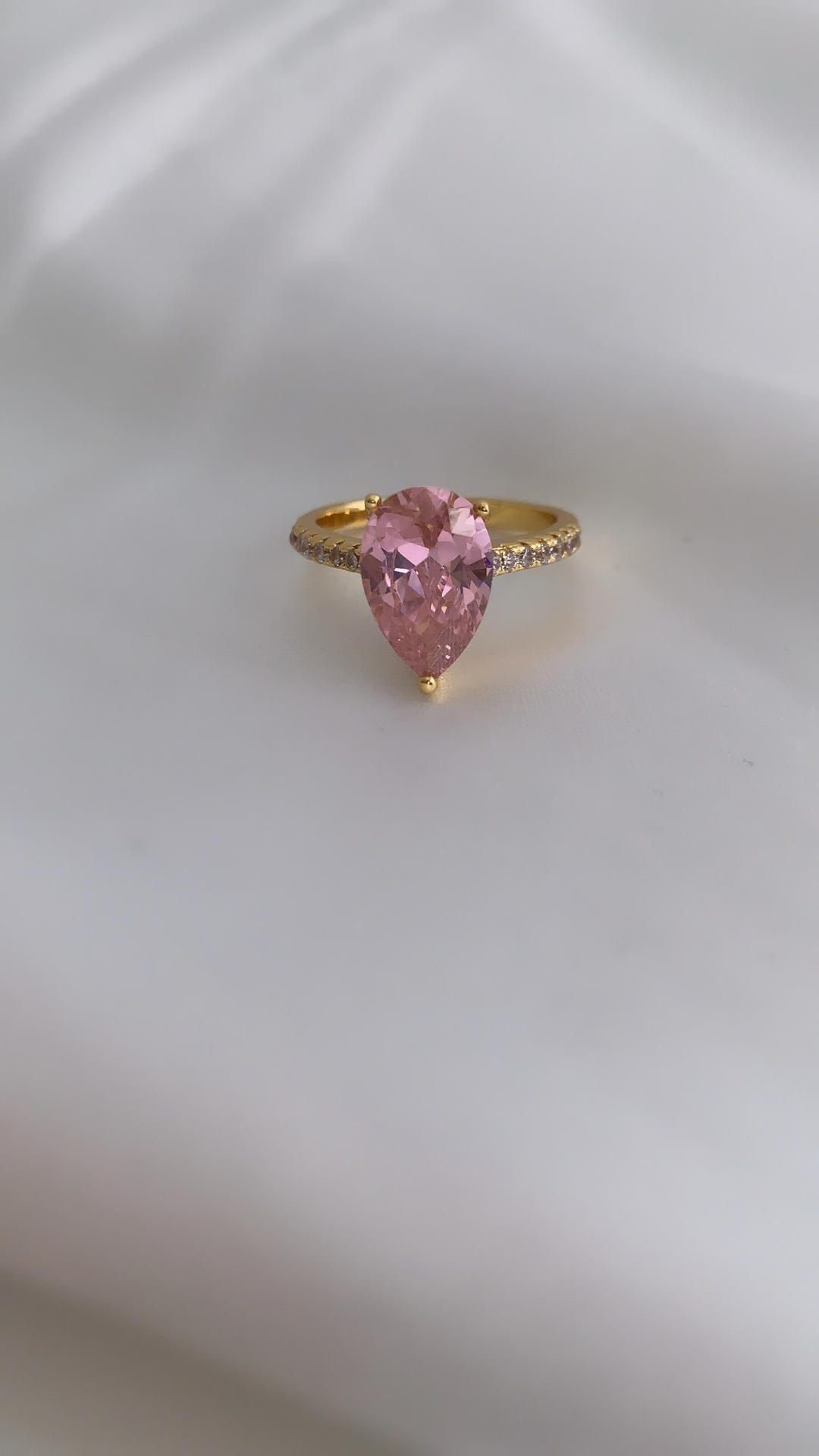 Nina Diamond Ring - Pink-Gold