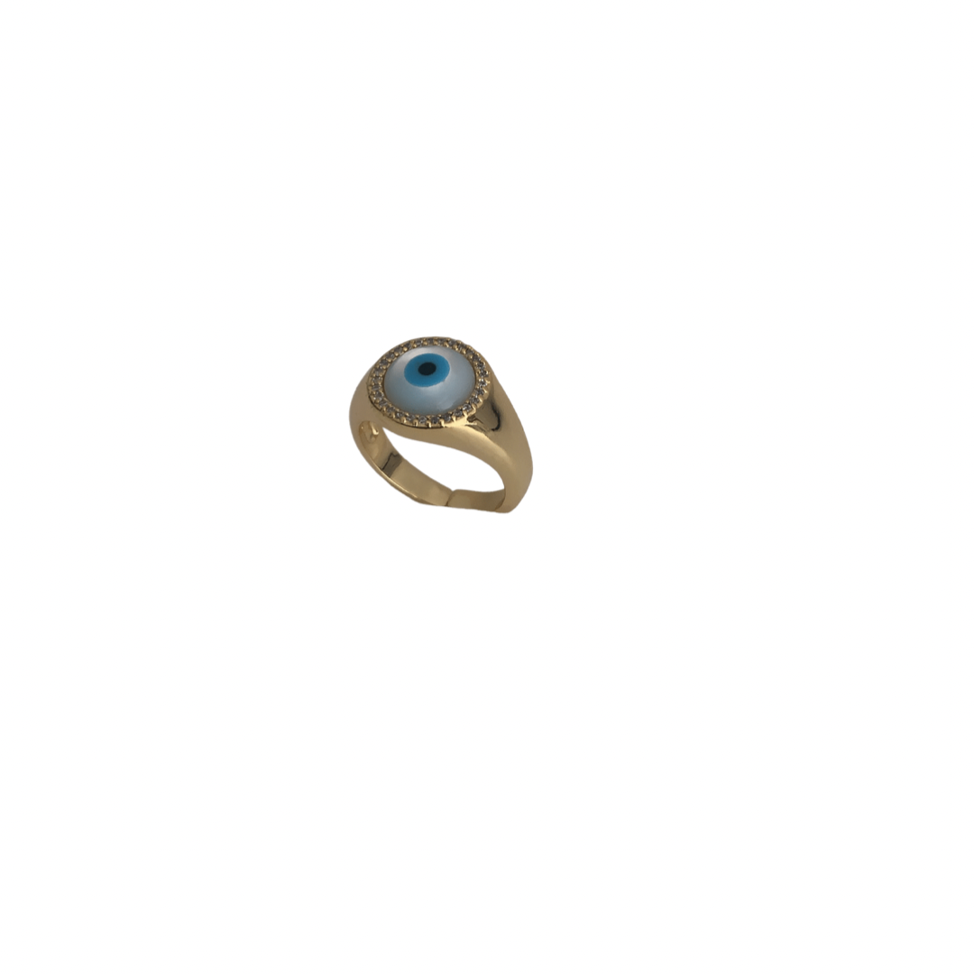 Chunky Evil Eye Ring