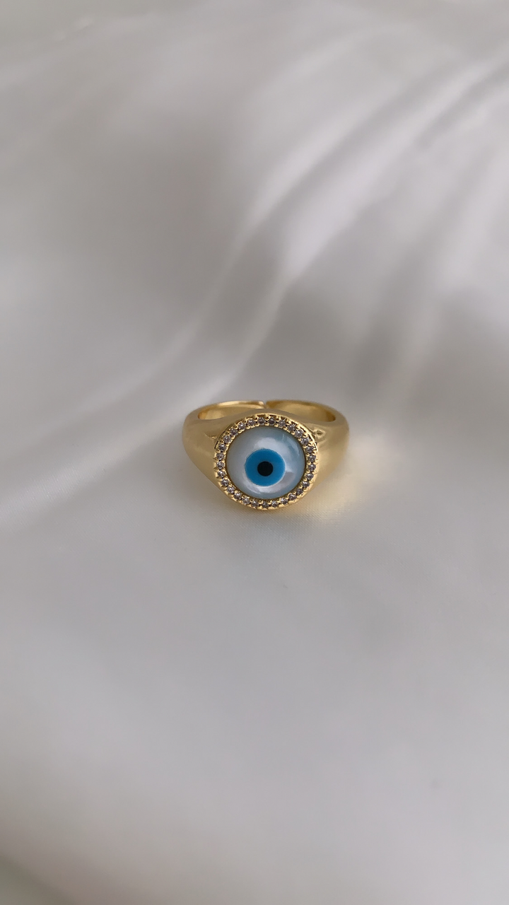 Chunky Evil Eye Ring