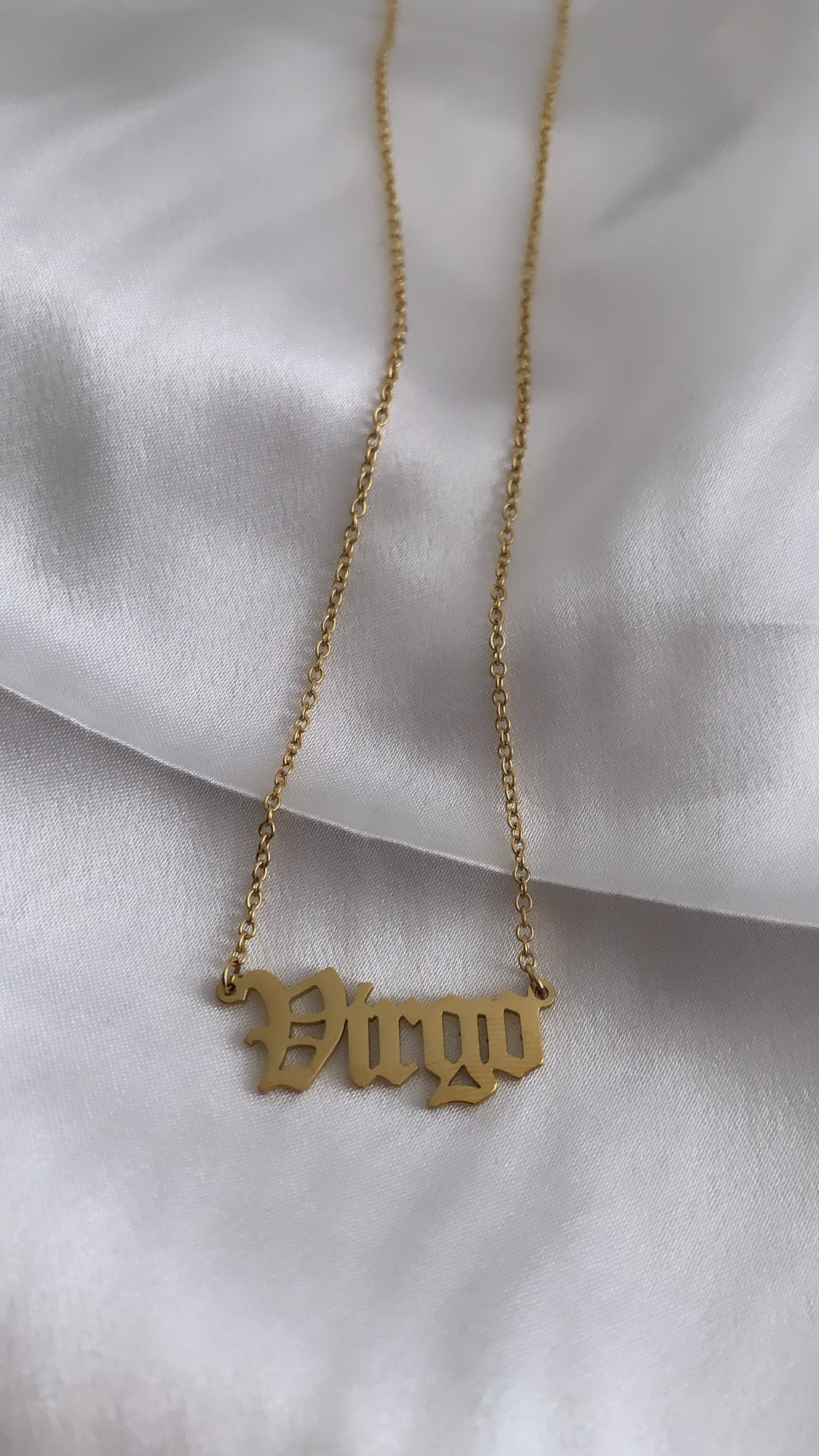 English Letter Zodiac Necklaces